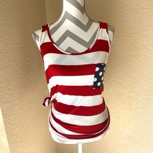 💥SALE💥 12pm By Mon Ami - Red, White & Blue  Tank